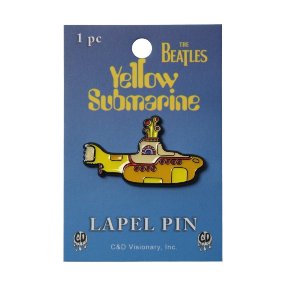 Beatles Yellow Submarine Enamel Pin 60s Psychadelic Rock Music Band Apparel NWT